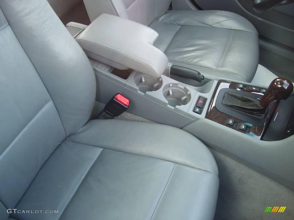 2002 3 Series 325i Sedan - Steel Blue Metallic / Grey photo #9