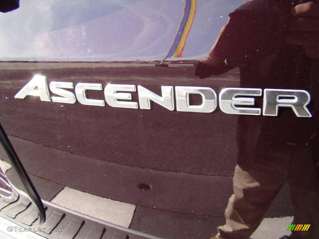 2008 Ascender S - Black Garnet Metallic / Gray photo #38