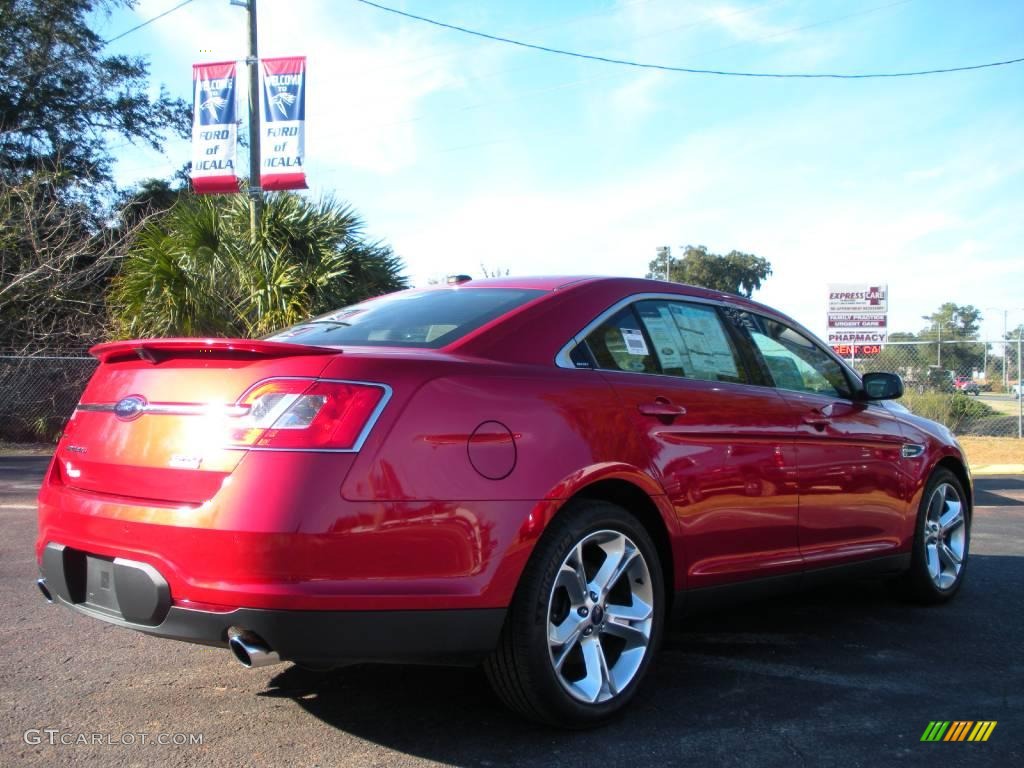 2010 Taurus SHO AWD - Red Candy Metallic / Charcoal Black photo #3