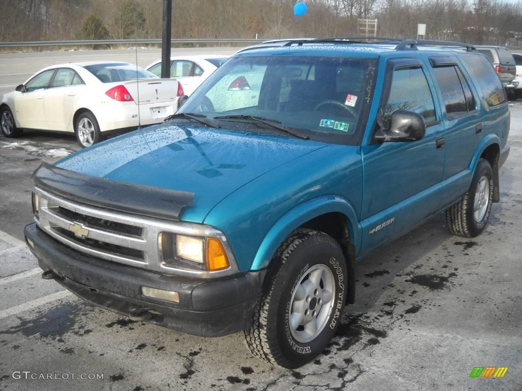 1996 Blazer 4x4 - Teal Green Metallic / Graphite photo #14