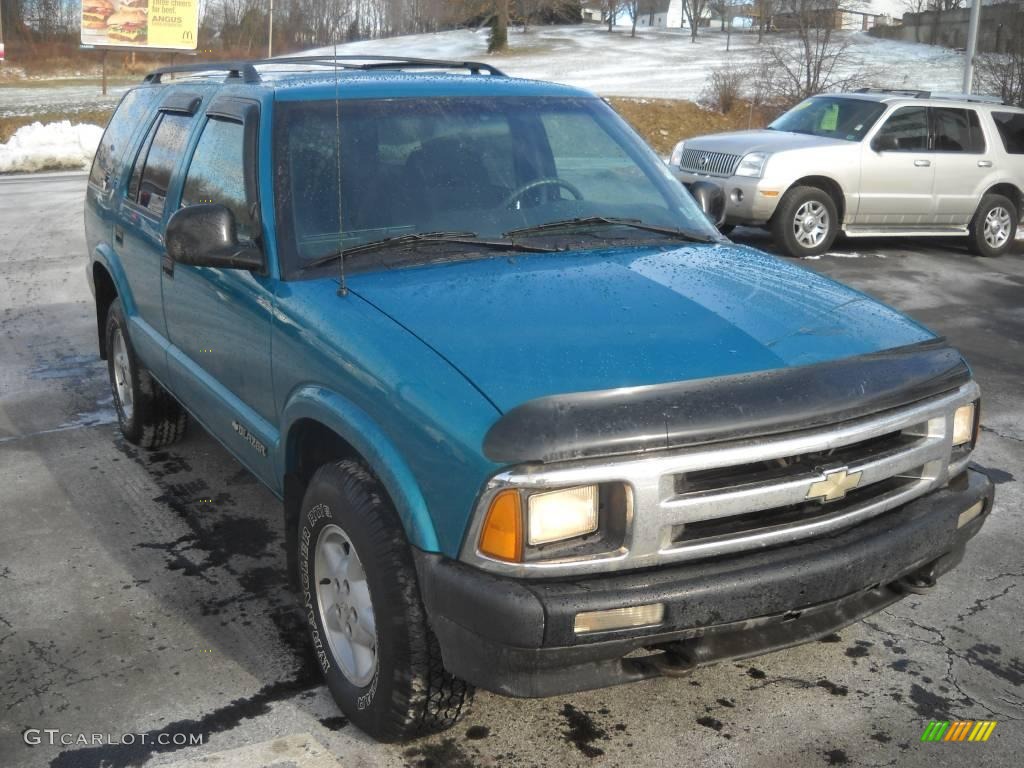1996 Blazer 4x4 - Teal Green Metallic / Graphite photo #16