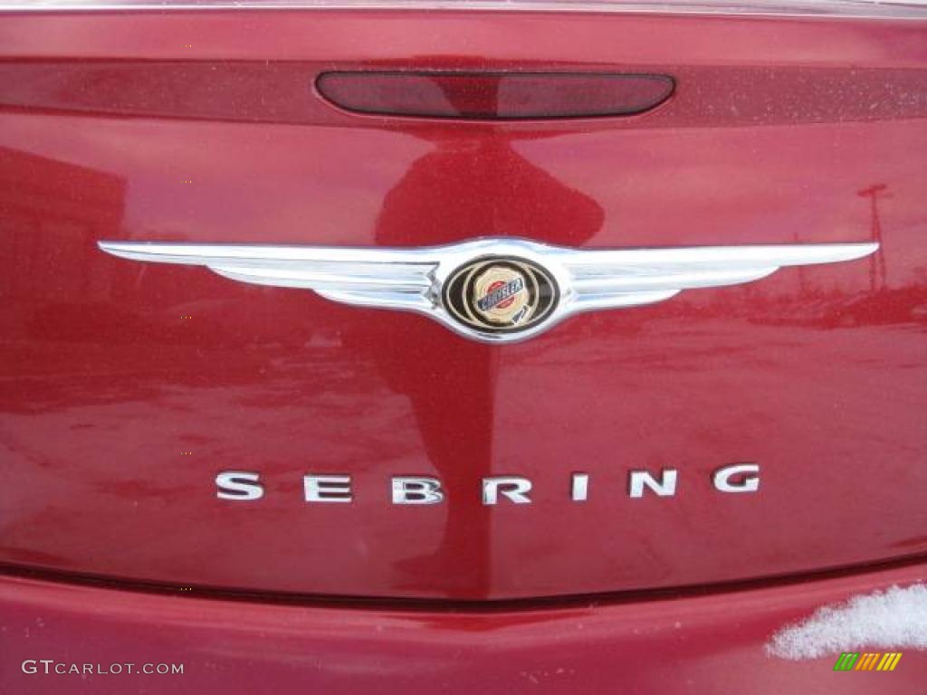 2008 Sebring LX Sedan - Inferno Red Crystal Pearl / Dark Khaki/Light Graystone photo #10