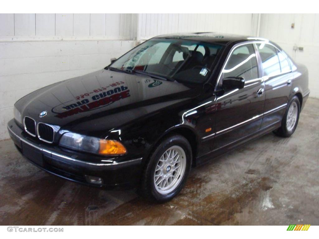 2000 5 Series 528i Sedan - Jet Black / Black photo #4