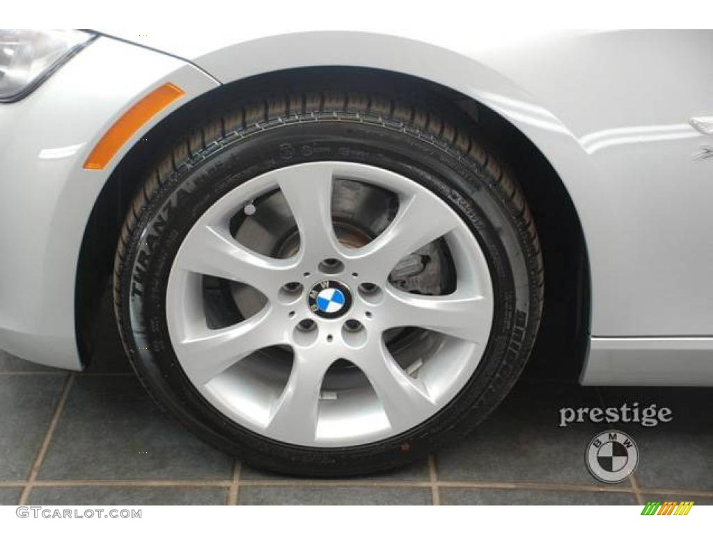 2009 3 Series 328xi Coupe - Titanium Silver Metallic / Beige photo #7