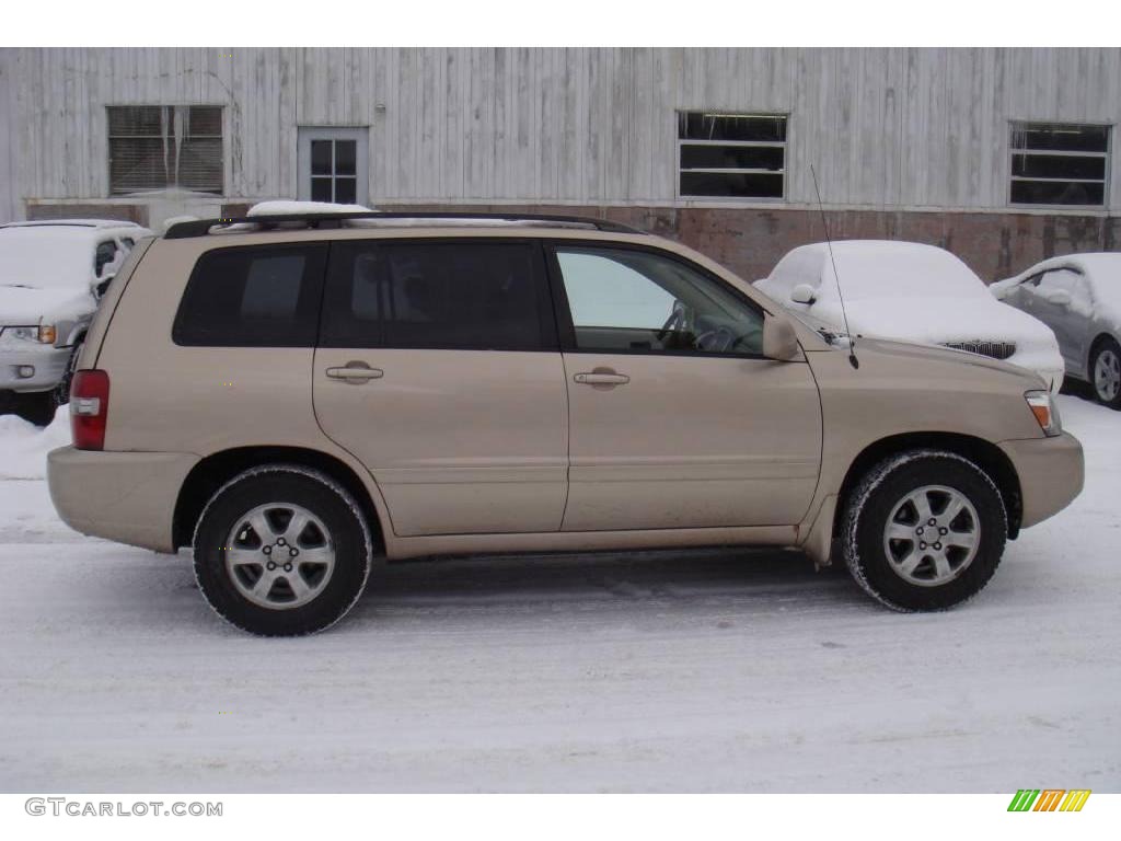 2004 Highlander Limited V6 - Vintage Gold Metallic / Ivory photo #1