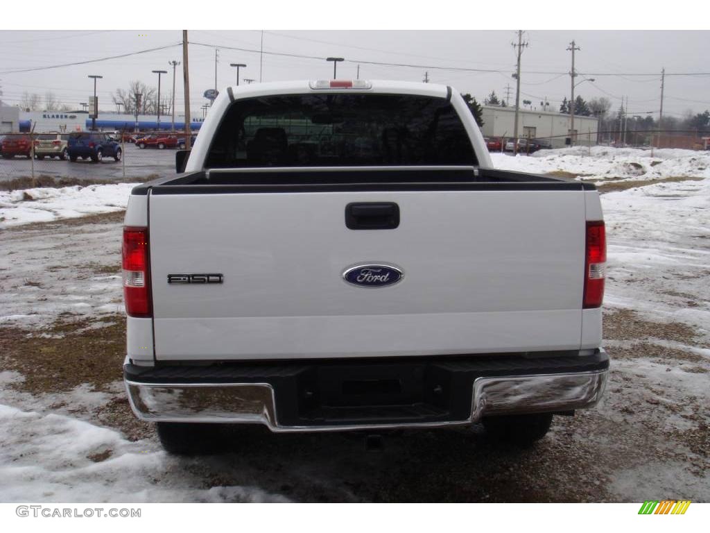 2006 F150 Lariat SuperCrew 4x4 - Oxford White / Tan photo #8