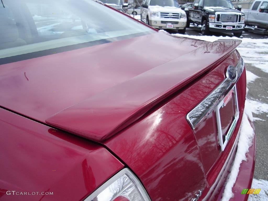 2008 Fusion SEL V6 - Redfire Metallic / Camel photo #12