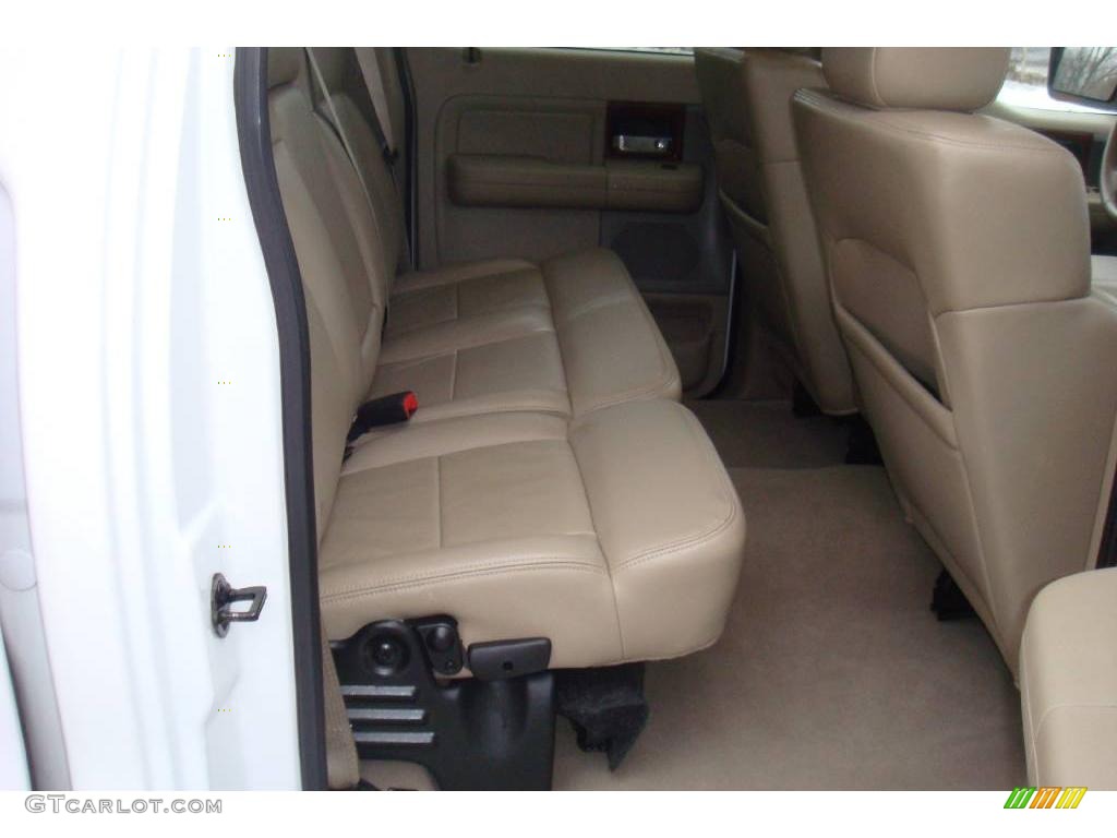 2006 F150 Lariat SuperCrew 4x4 - Oxford White / Tan photo #11