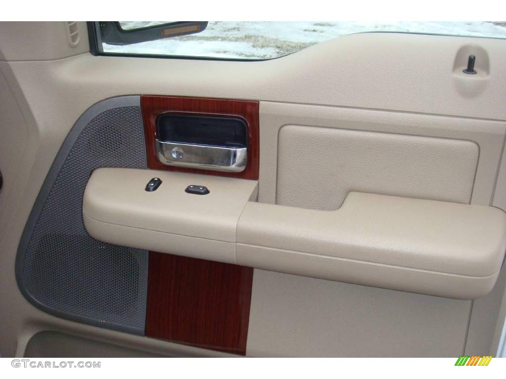 2006 F150 Lariat SuperCrew 4x4 - Oxford White / Tan photo #14