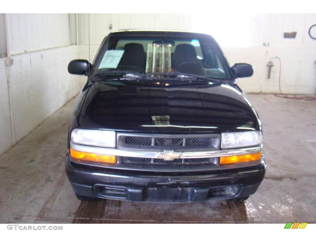 2000 S10 LS Extended Cab - Onyx Black / Graphite photo #6