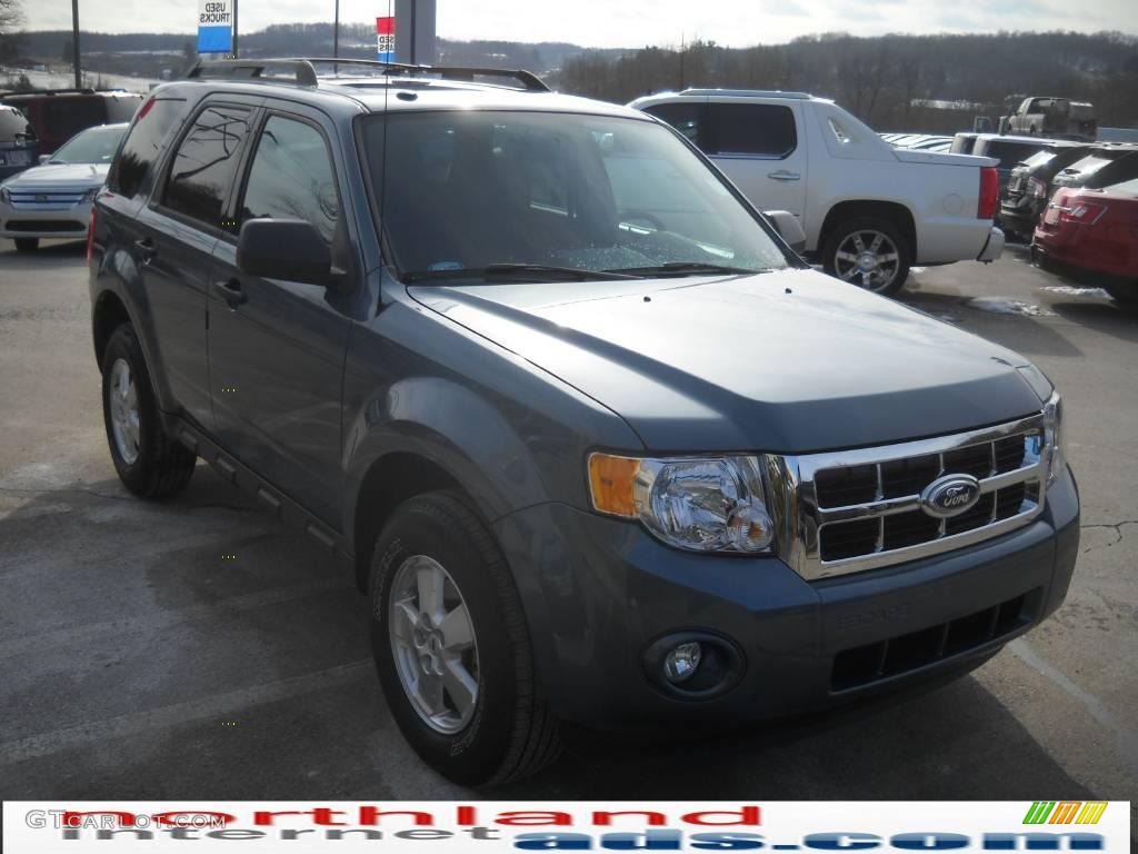 2010 Escape XLT V6 4WD - Steel Blue Metallic / Stone photo #4