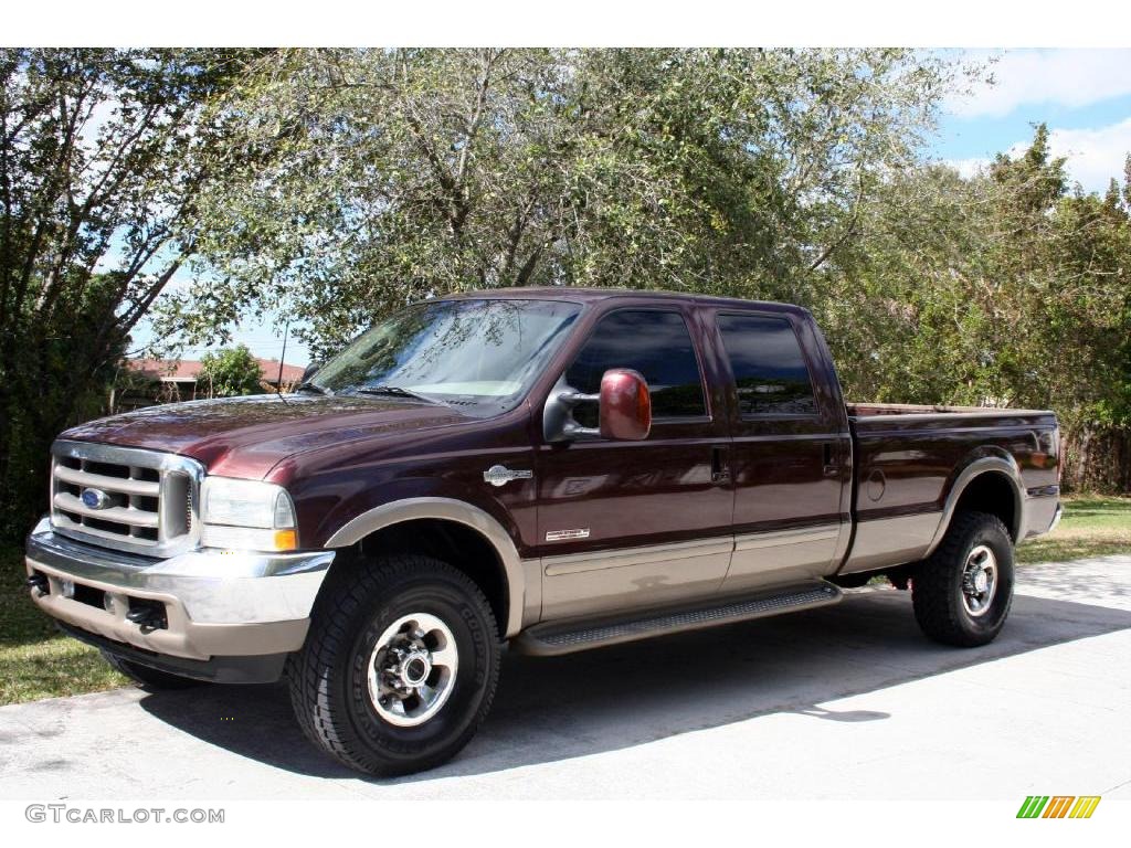 2003 F350 Super Duty Lariat Crew Cab 4x4 - Chestnut Brown Metallic / Castano Brown photo #2