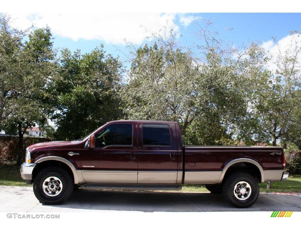2003 F350 Super Duty Lariat Crew Cab 4x4 - Chestnut Brown Metallic / Castano Brown photo #4
