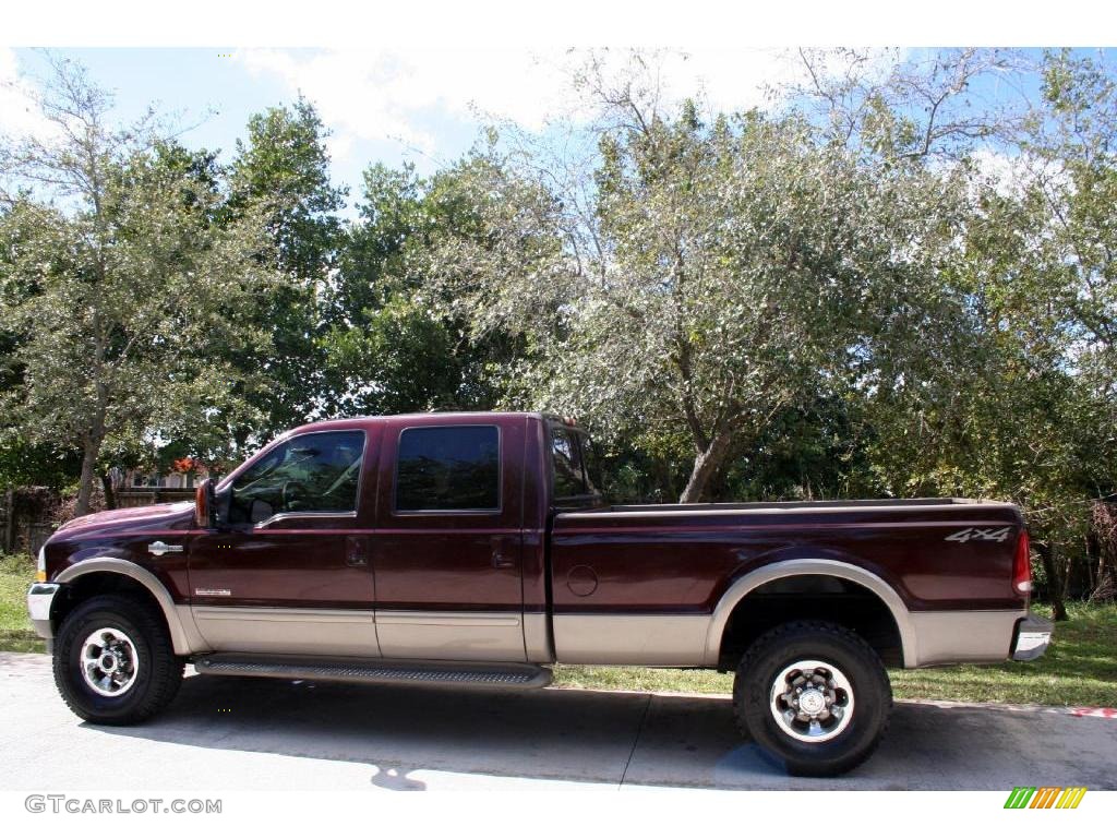 2003 F350 Super Duty Lariat Crew Cab 4x4 - Chestnut Brown Metallic / Castano Brown photo #5