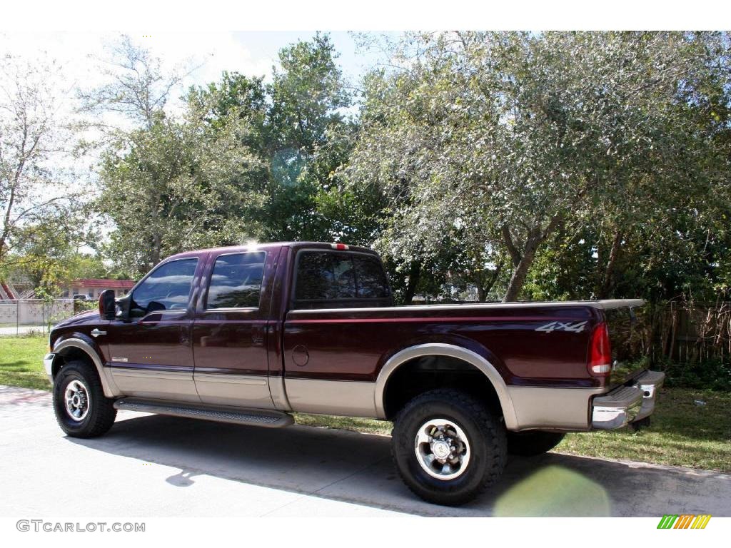 2003 F350 Super Duty Lariat Crew Cab 4x4 - Chestnut Brown Metallic / Castano Brown photo #6