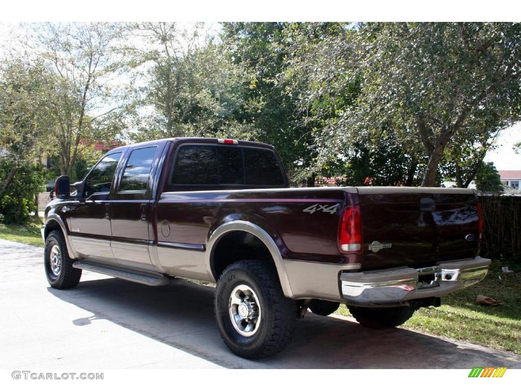 2003 F350 Super Duty Lariat Crew Cab 4x4 - Chestnut Brown Metallic / Castano Brown photo #7