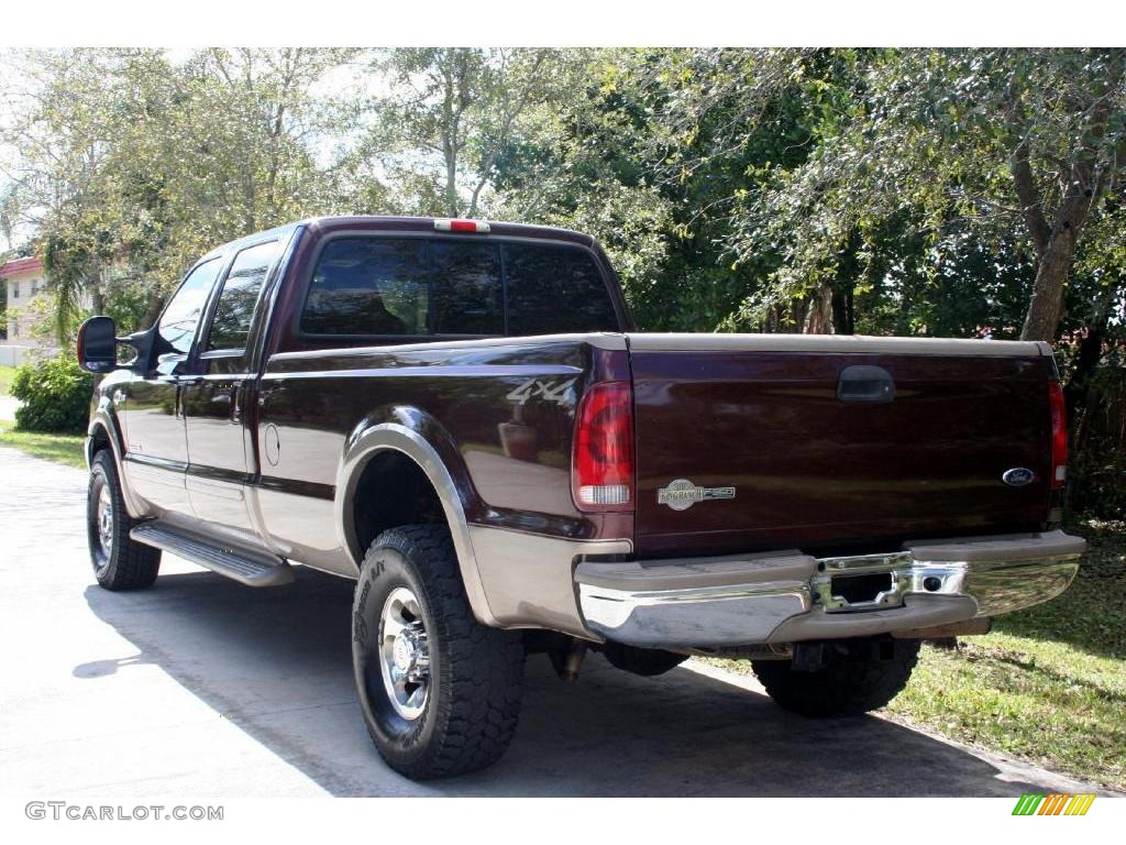2003 F350 Super Duty Lariat Crew Cab 4x4 - Chestnut Brown Metallic / Castano Brown photo #8