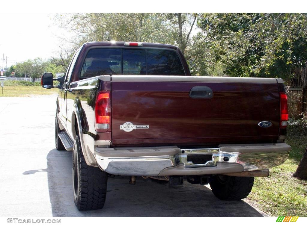 2003 F350 Super Duty Lariat Crew Cab 4x4 - Chestnut Brown Metallic / Castano Brown photo #9