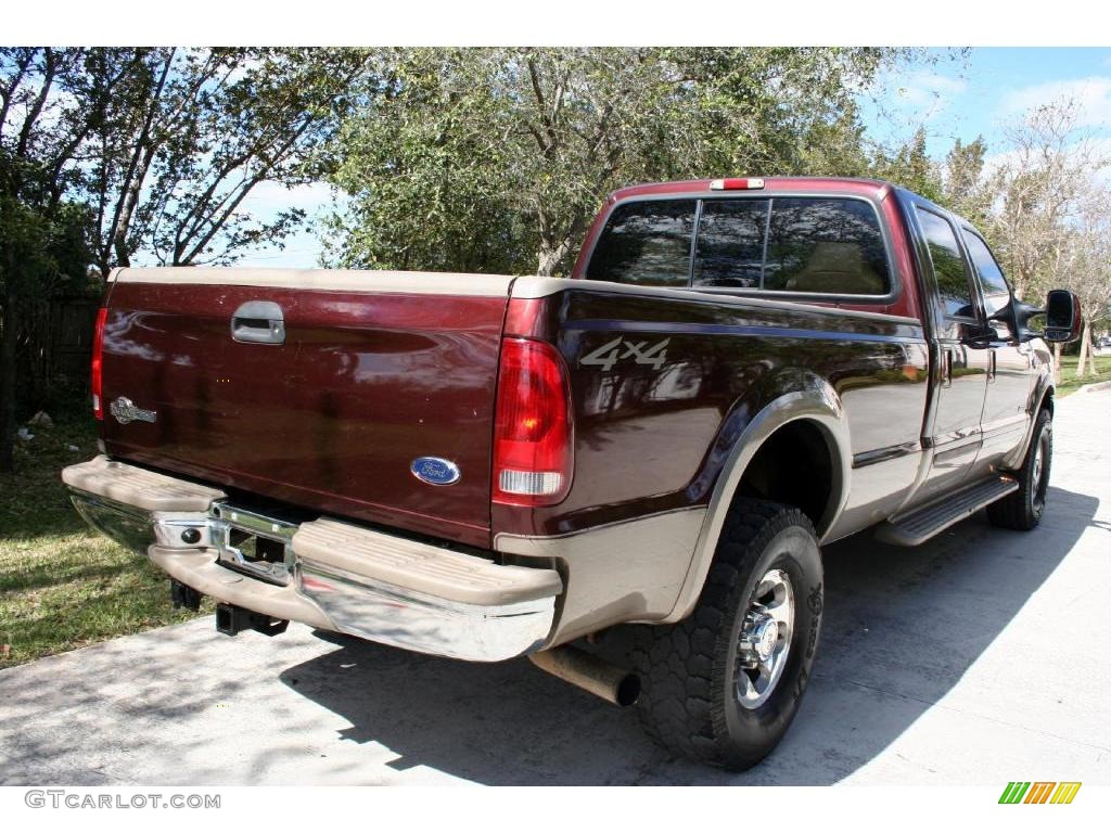 2003 F350 Super Duty Lariat Crew Cab 4x4 - Chestnut Brown Metallic / Castano Brown photo #11
