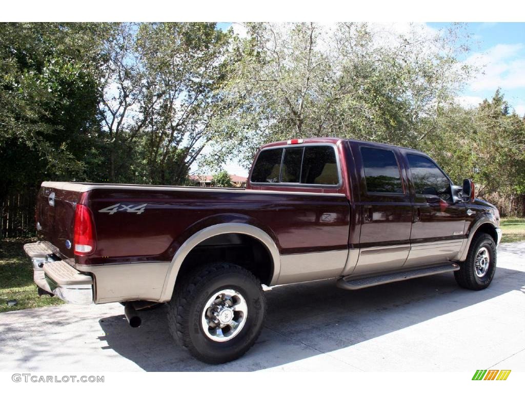 2003 F350 Super Duty Lariat Crew Cab 4x4 - Chestnut Brown Metallic / Castano Brown photo #12