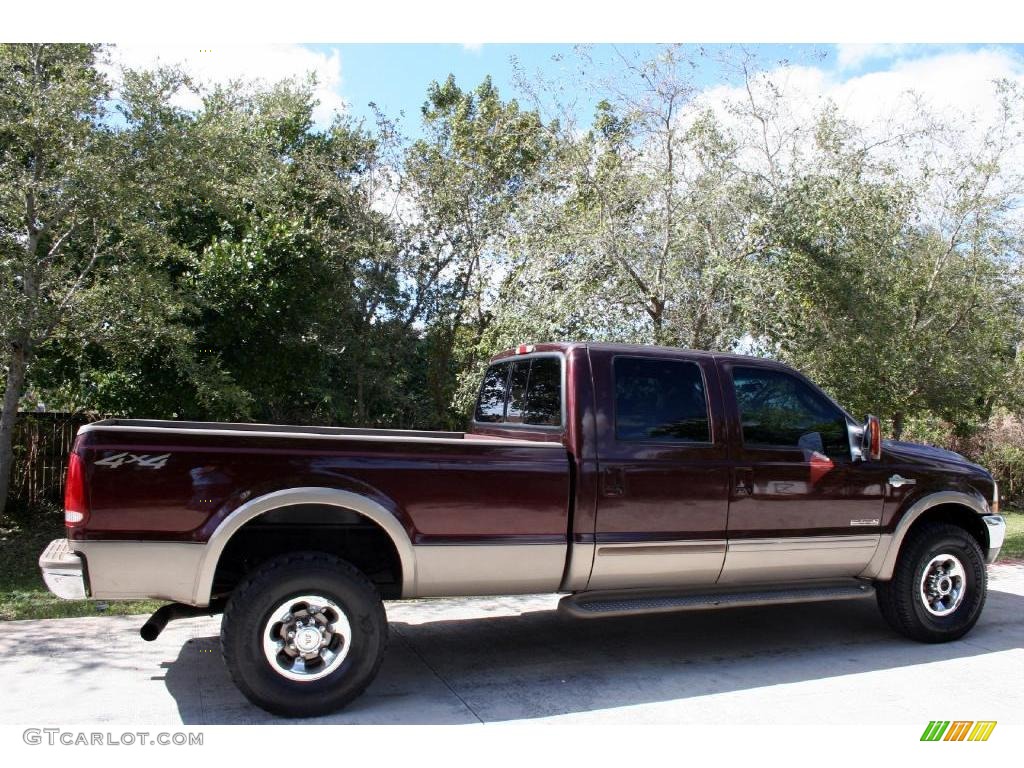 2003 F350 Super Duty Lariat Crew Cab 4x4 - Chestnut Brown Metallic / Castano Brown photo #13