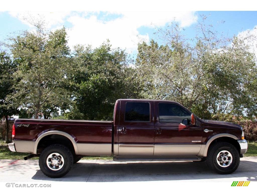 2003 F350 Super Duty Lariat Crew Cab 4x4 - Chestnut Brown Metallic / Castano Brown photo #14