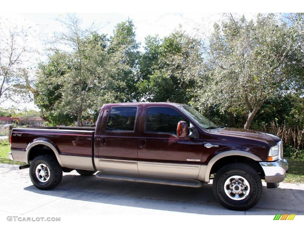 2003 F350 Super Duty Lariat Crew Cab 4x4 - Chestnut Brown Metallic / Castano Brown photo #15