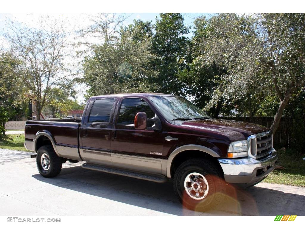 2003 F350 Super Duty Lariat Crew Cab 4x4 - Chestnut Brown Metallic / Castano Brown photo #16