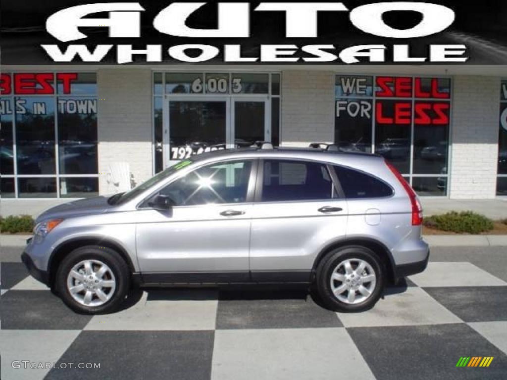 2009 CR-V EX 4WD - Alabaster Silver Metallic / Gray photo #1