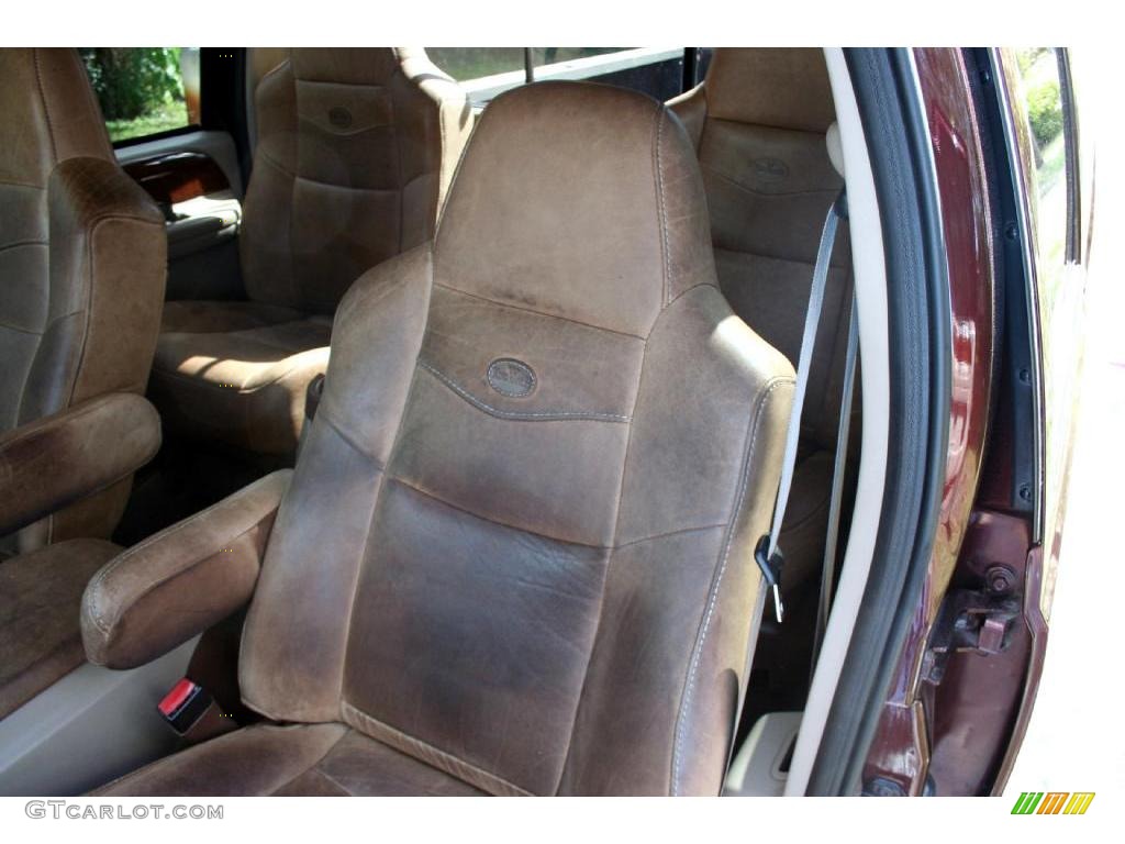 2003 F350 Super Duty Lariat Crew Cab 4x4 - Chestnut Brown Metallic / Castano Brown photo #39