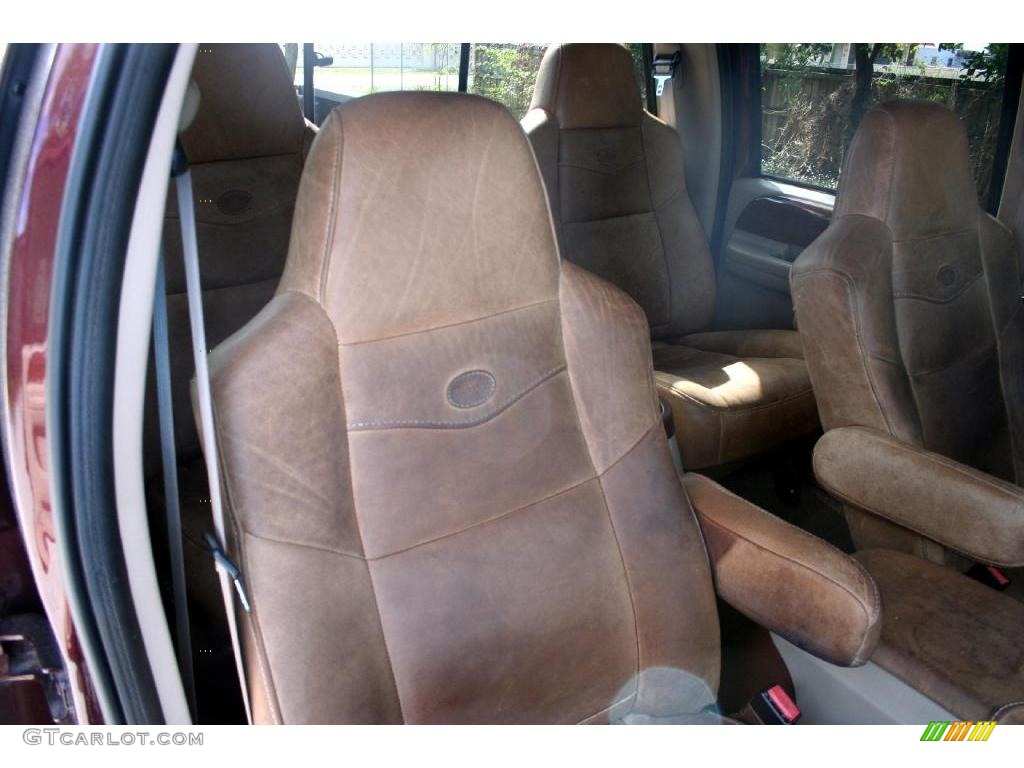 2003 F350 Super Duty Lariat Crew Cab 4x4 - Chestnut Brown Metallic / Castano Brown photo #40