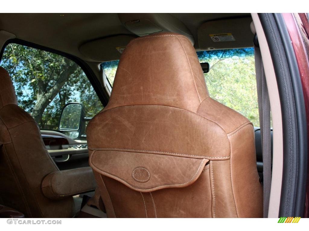 2003 F350 Super Duty Lariat Crew Cab 4x4 - Chestnut Brown Metallic / Castano Brown photo #43
