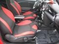 Black/Rooster Red 2009 Mini Cooper S Hardtop Interior Color