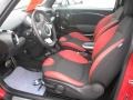 Black/Rooster Red 2009 Mini Cooper S Hardtop Interior Color