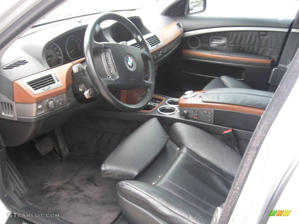 2002 7 Series 745Li Sedan - Titanium Silver Metallic / Black photo #2