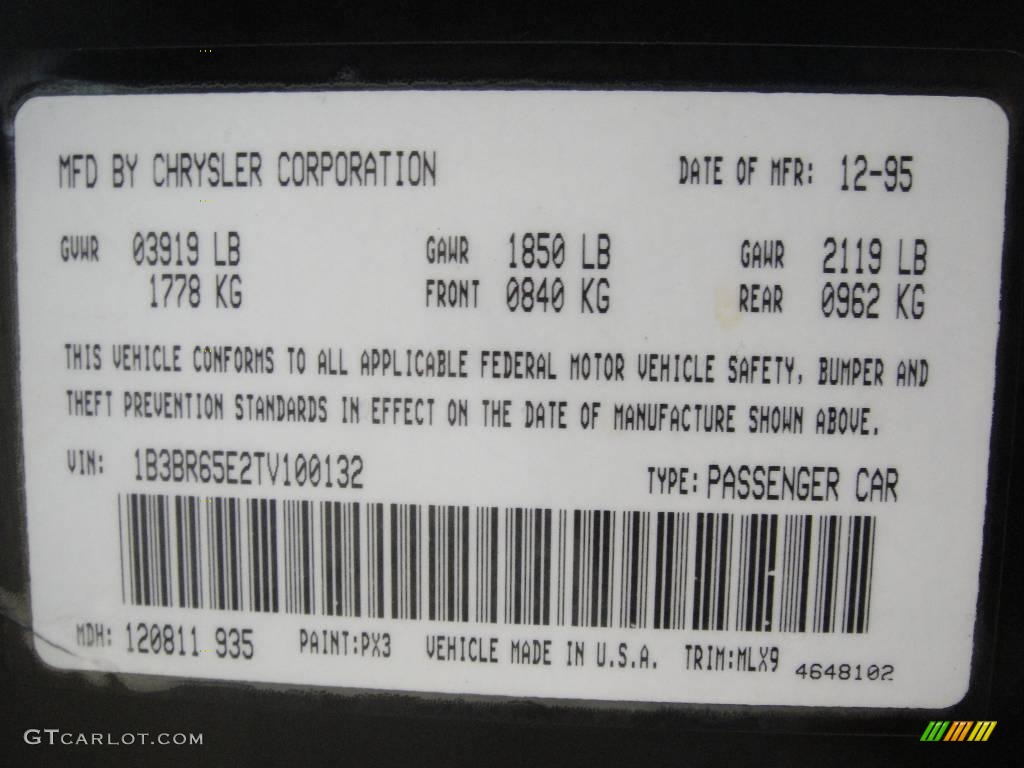 1996 Viper RT-10 - Viper Black / Black photo #20