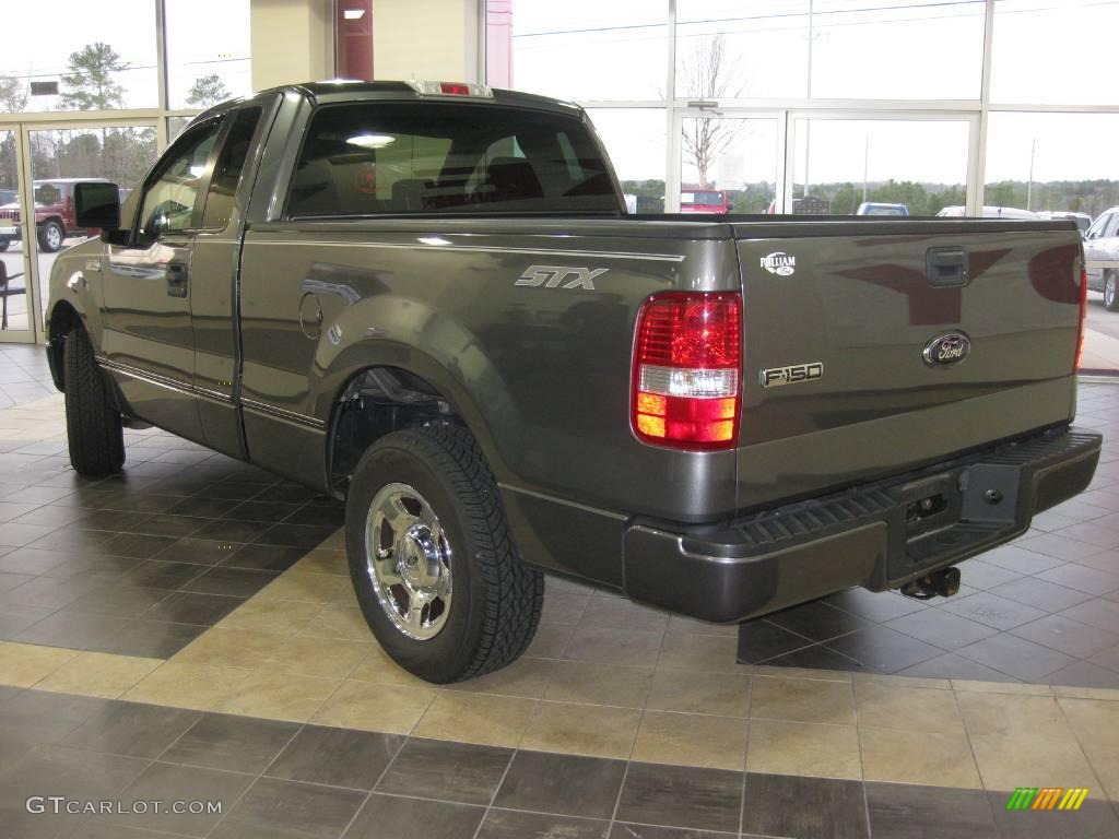 2006 F150 STX Regular Cab - Dark Shadow Grey Metallic / Medium/Dark Flint photo #3