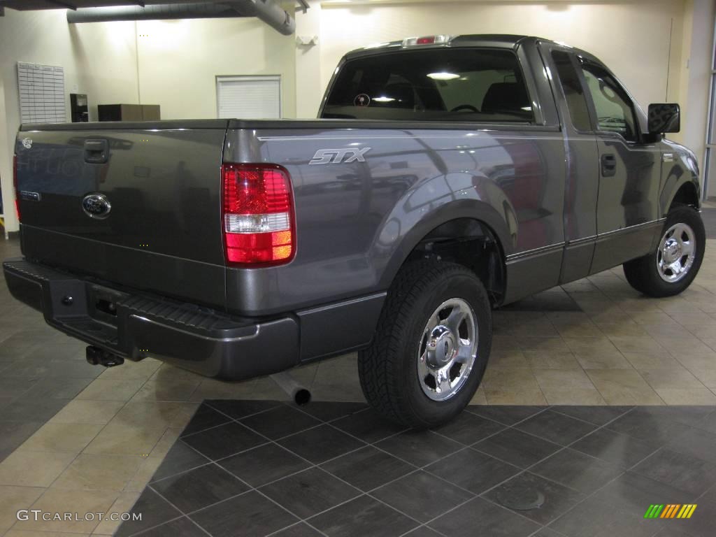 2006 F150 STX Regular Cab - Dark Shadow Grey Metallic / Medium/Dark Flint photo #6