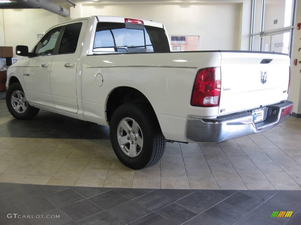 2009 Ram 1500 SLT Quad Cab - Stone White / Dark Slate/Medium Graystone photo #5