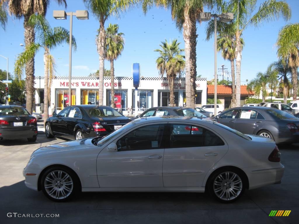 2008 E 350 Sedan - Arctic White / Black photo #6