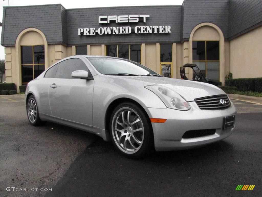 2005 G 35 Coupe - Brilliant Silver Metallic / Stone photo #1