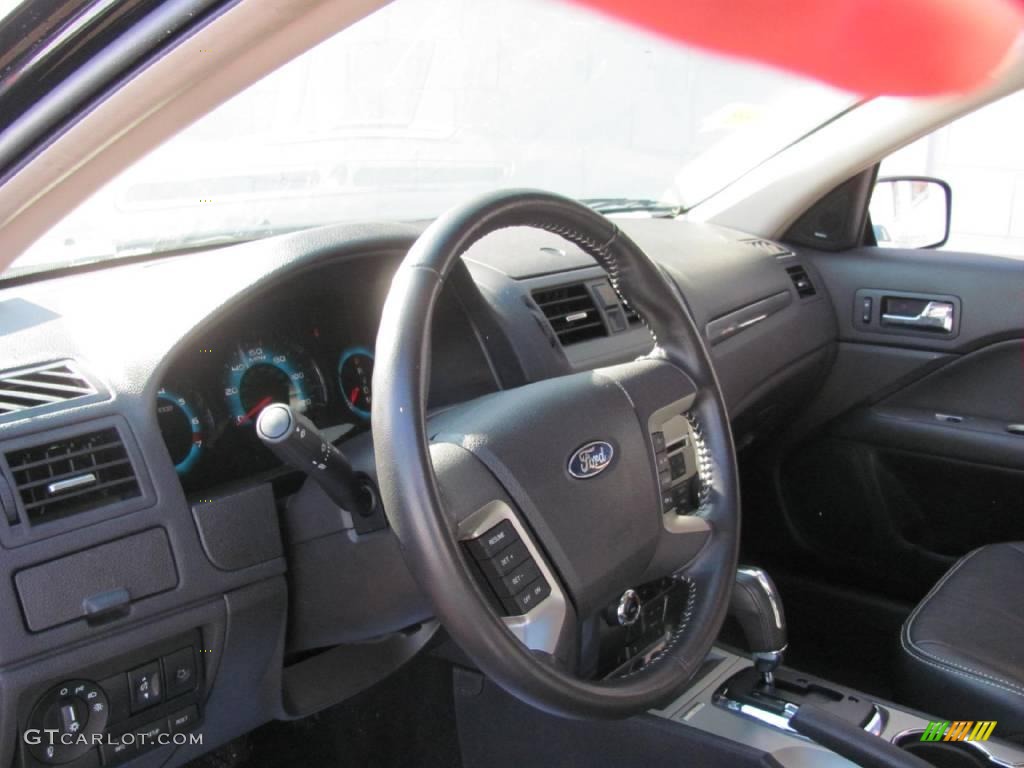 2010 Fusion SEL V6 - Tuxedo Black Metallic / Charcoal Black photo #8