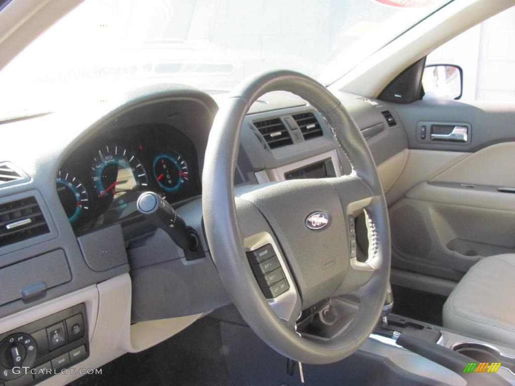 2010 Fusion SEL V6 - Sterling Grey Metallic / Camel photo #8