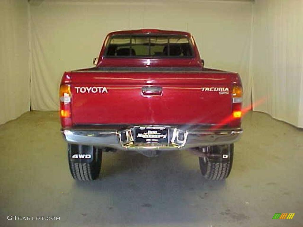 1999 Tacoma Extended Cab 4x4 - Sunfire Red Pearl / Oak photo #16