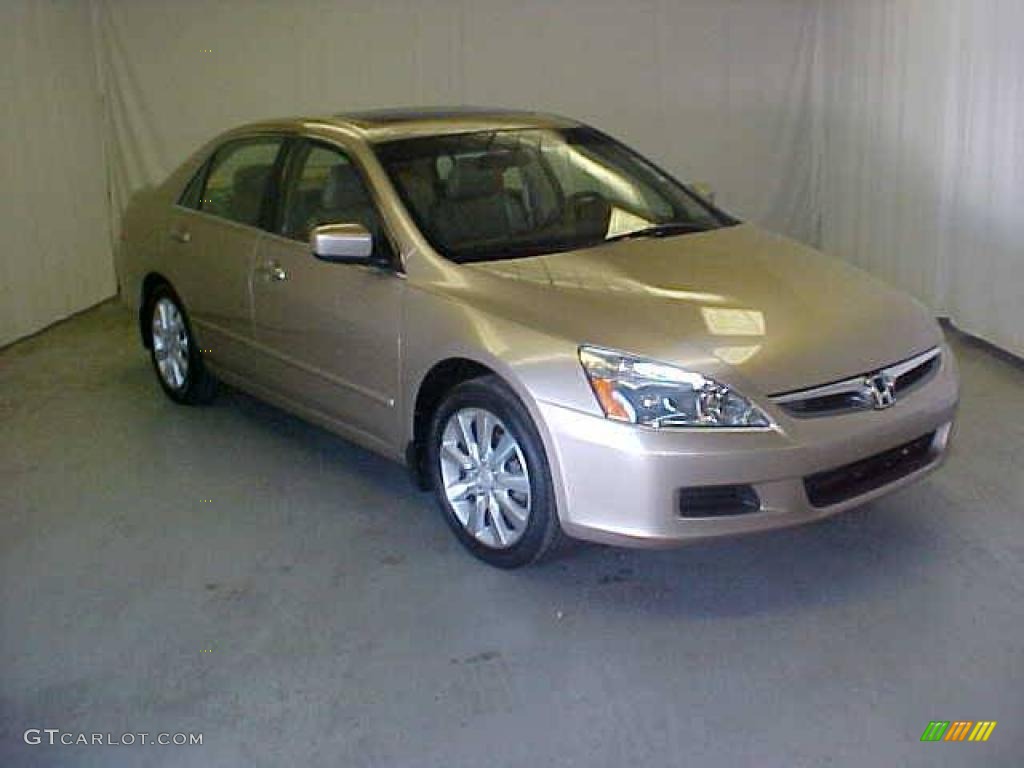 2006 Accord EX-L V6 Sedan - Desert Mist Metallic / Ivory photo #1