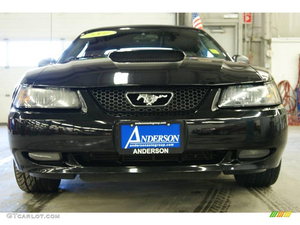 2001 Mustang GT Convertible - Black / Dark Charcoal photo #2