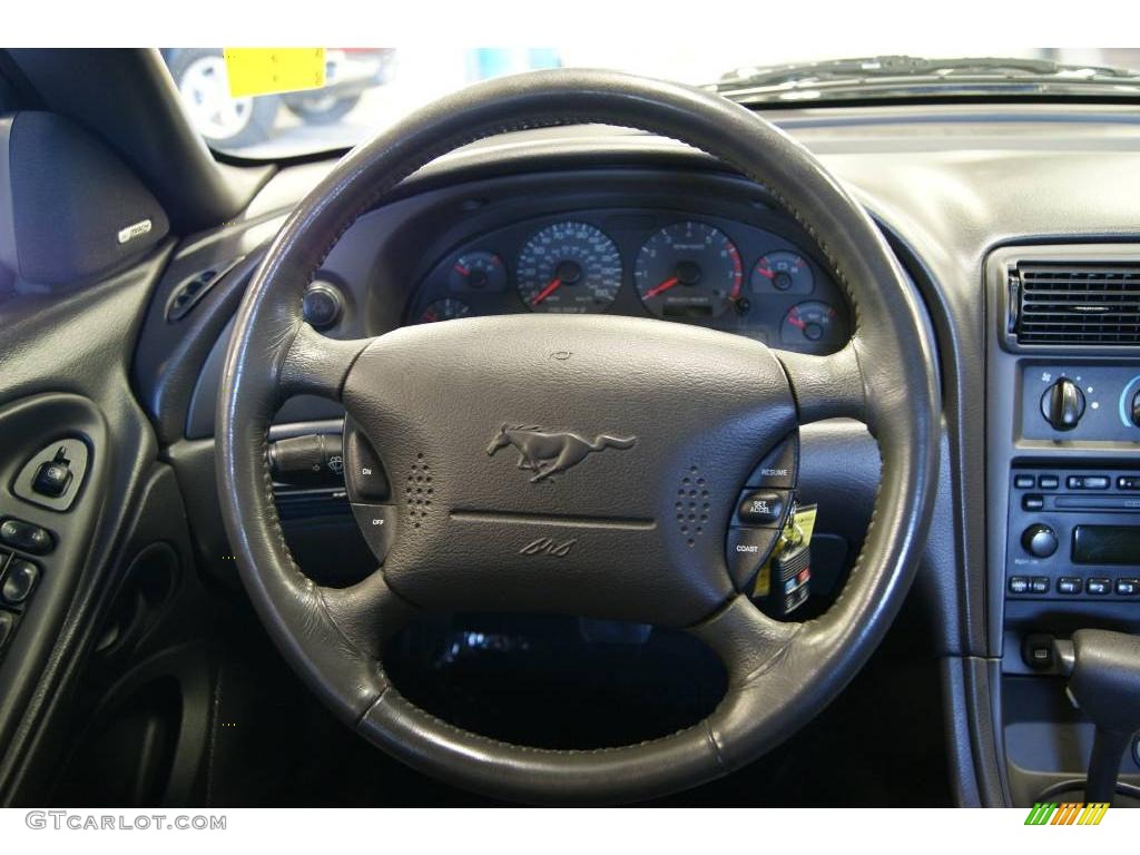 2001 Mustang GT Convertible - Black / Dark Charcoal photo #23