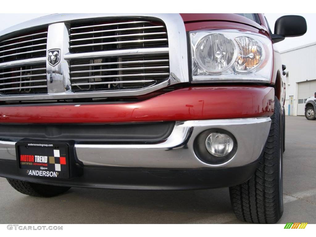 2007 Ram 1500 Big Horn Edition Quad Cab 4x4 - Inferno Red Crystal Pearl / Medium Slate Gray photo #4