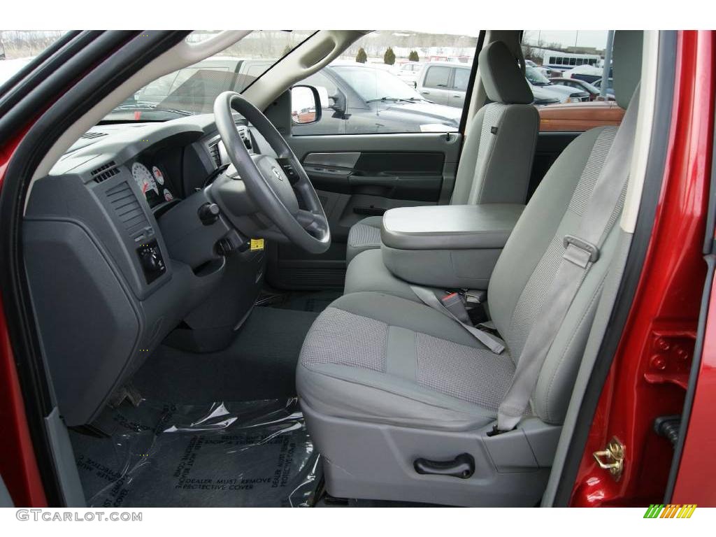 2007 Ram 1500 Big Horn Edition Quad Cab 4x4 - Inferno Red Crystal Pearl / Medium Slate Gray photo #13