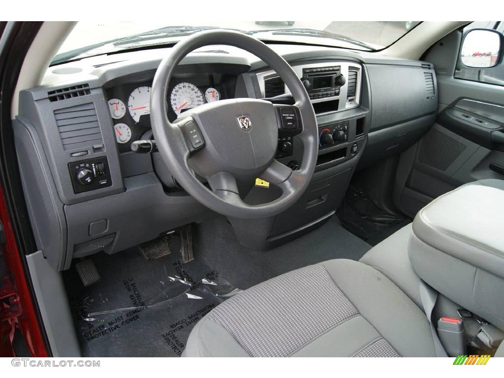 2007 Ram 1500 Big Horn Edition Quad Cab 4x4 - Inferno Red Crystal Pearl / Medium Slate Gray photo #14